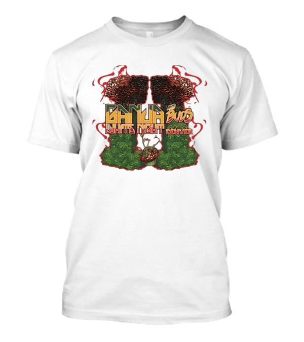 Ganja And Buds White Night Denver Psychedelic Mushrooms And Cannabis T-Shirt