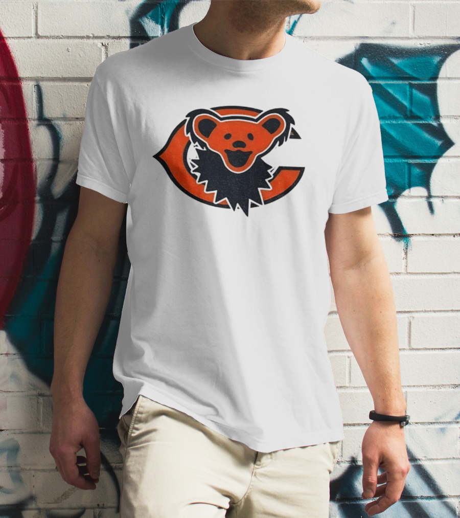 Chicago Bears Grateful Dead Dancing Bear T-Shirt