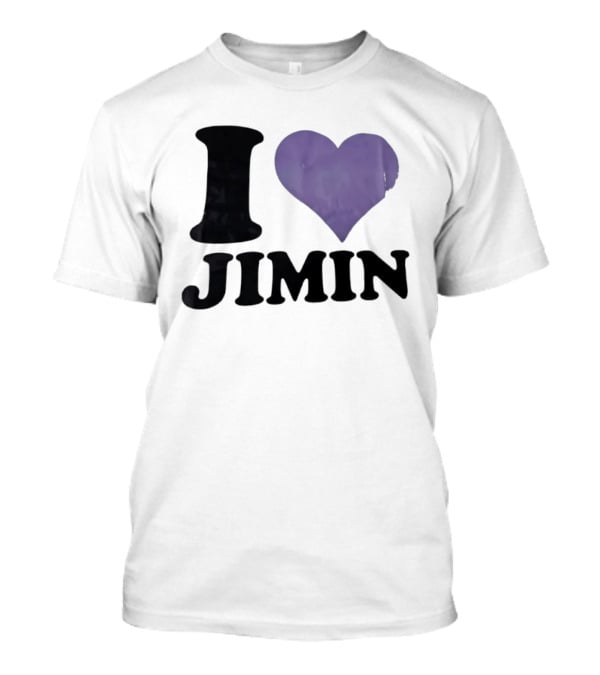 I Love Jimin Heart K Pop BTS Fan Merchandise T-Shirt