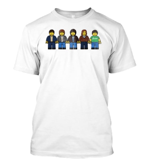 Lego Minifigures Band Featuring Five Iconic Characters T-Shirt