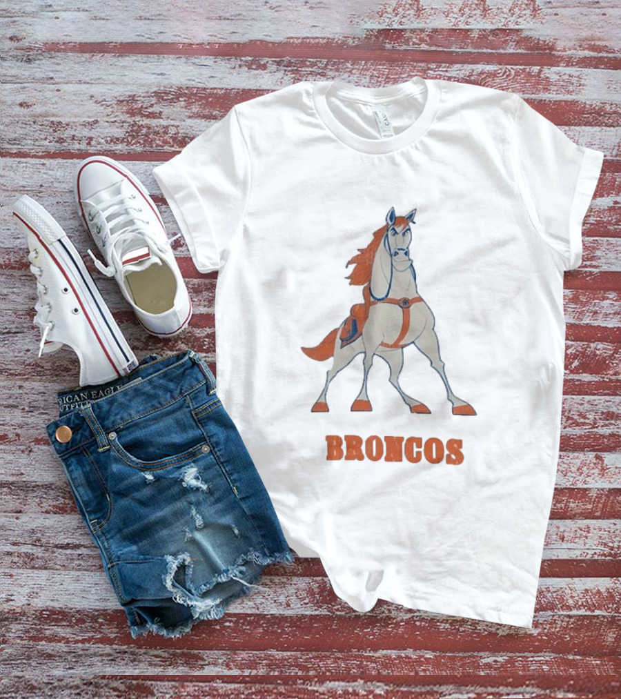 Maximus Broncos Football Horse Denver Broncos T-Shirt