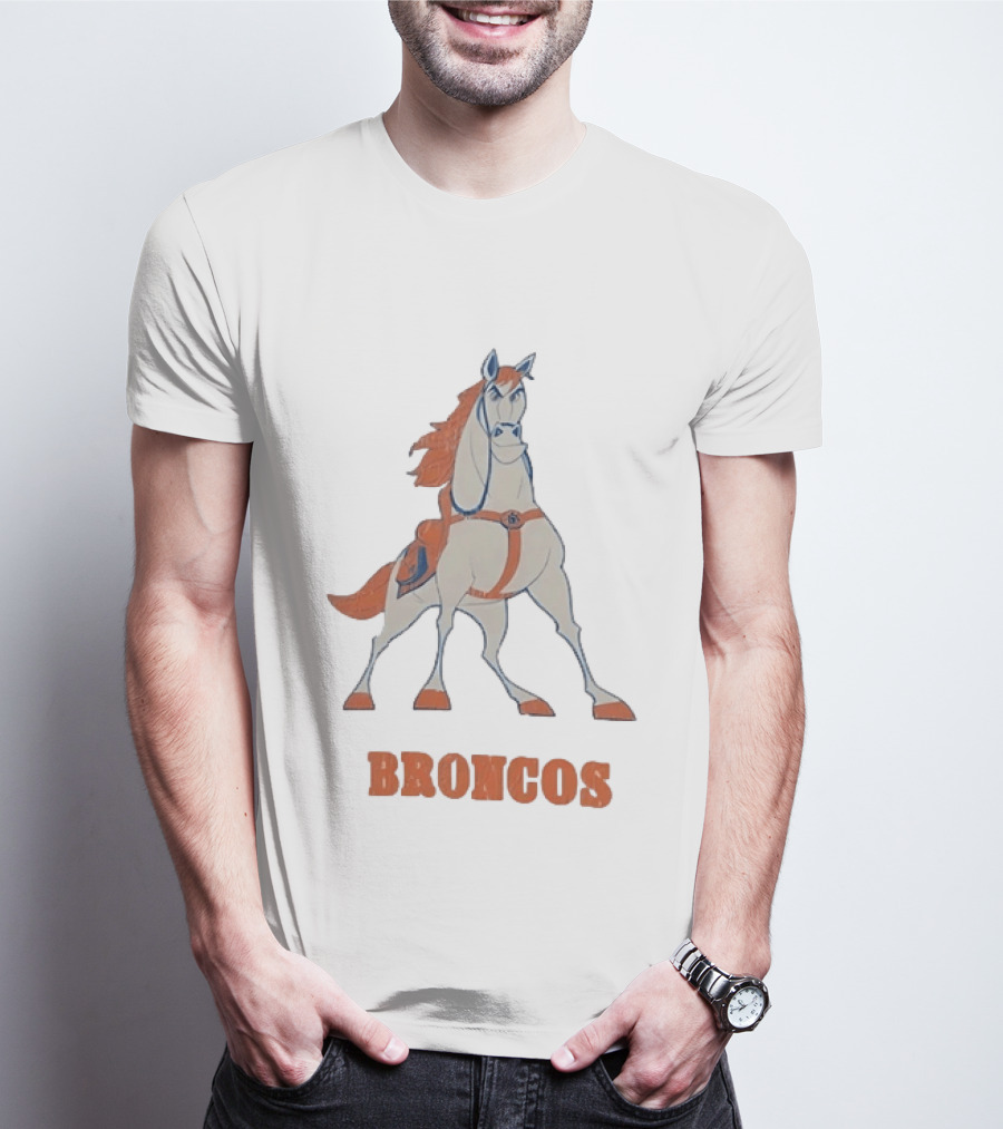 Maximus Broncos Football Horse Denver Broncos T-Shirt