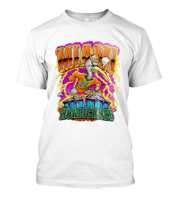 Miami Hurricanes Vintage Style Go Canes U Throwback T-Shirt