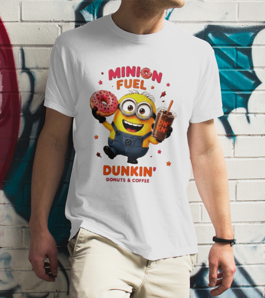 Minion Fuel Dunkin' Donuts Coffee Minions Donut Drink T-Shirt