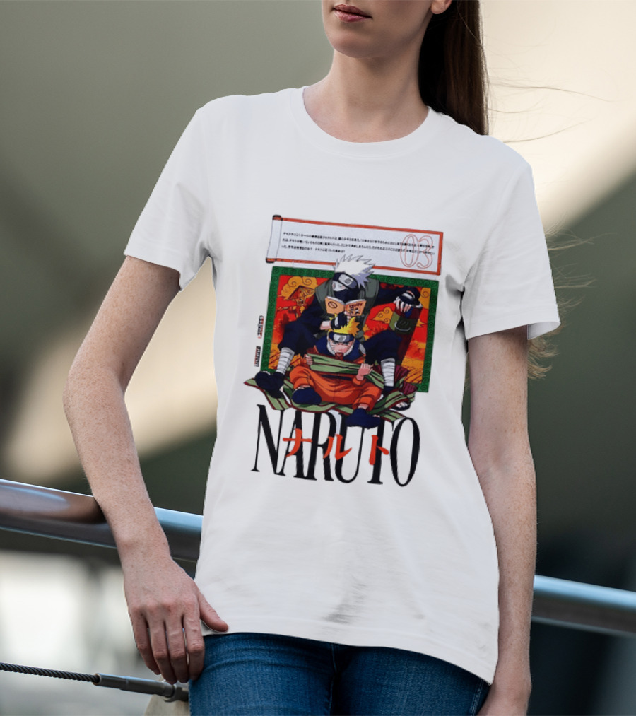 Naruto Kakashi 72 Series Manga Cover Style Anime T-Shirt
