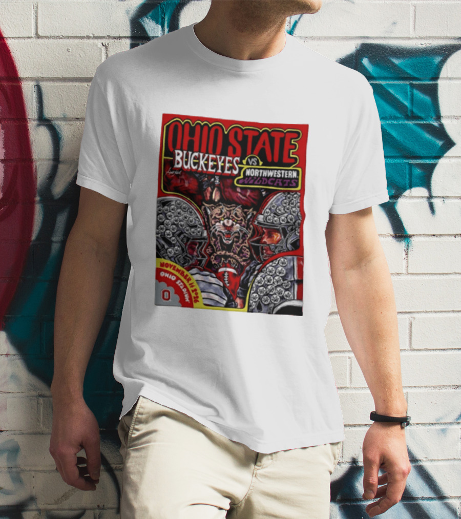 Ohio State Buckeyes Vs Northwestern Wildcats 2026 November Rivalry Ohio Stadium T-Shirt