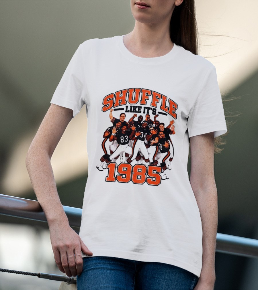 Shuffle Like It's 1985 Chicago Bears Shufflin' Crew 34 T-Shirt
