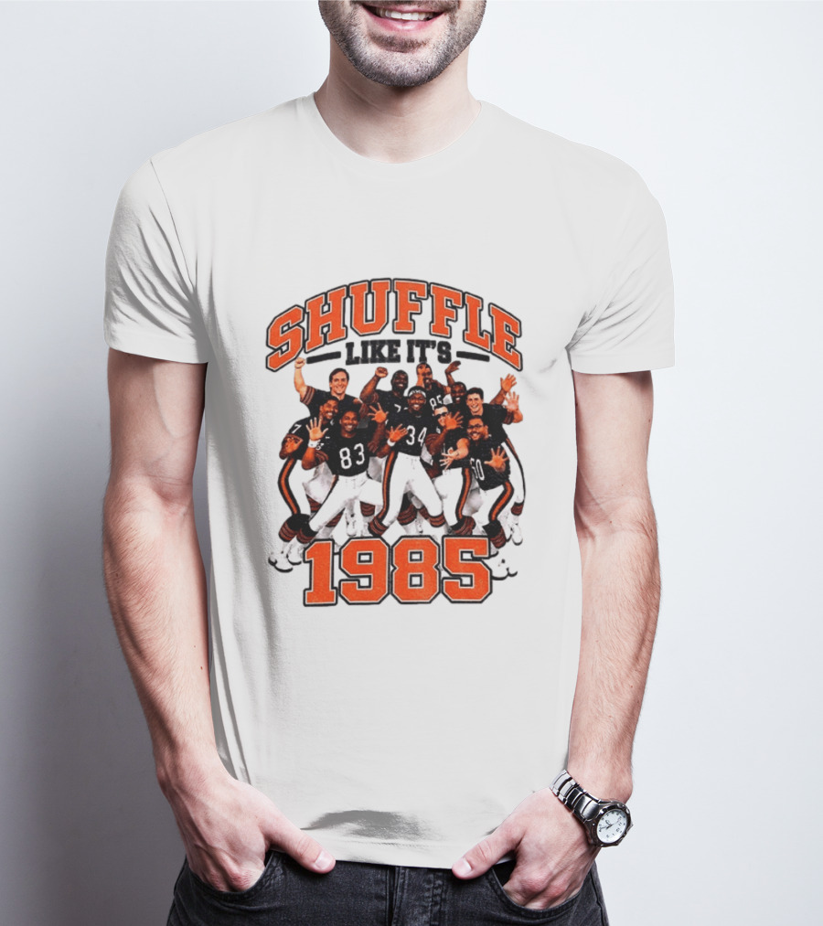 Shuffle Like It's 1985 Chicago Bears Shufflin' Crew 34 T-Shirt