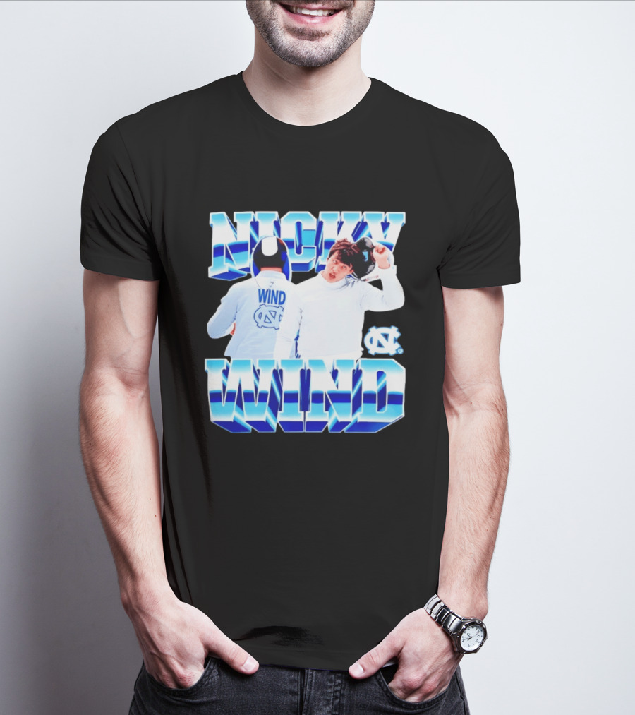 Nicky Wind North Carolina Fencing UNC Tar Heels T-Shirt
