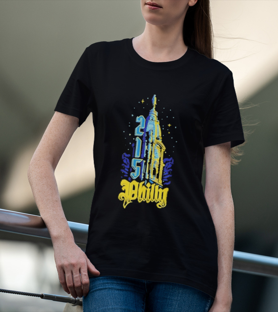 Philly 215 Philadelphia City Connect William Penn Tower T-Shirt