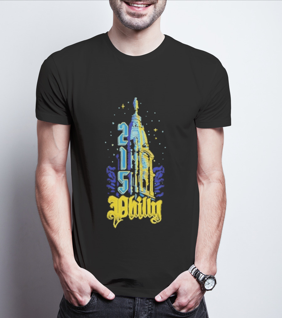 Philly 215 Philadelphia City Connect William Penn Tower T-Shirt