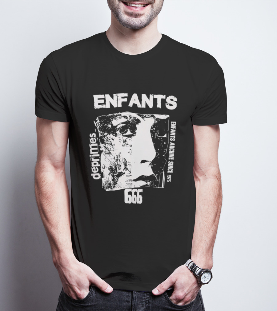 Enfants Deprimes Archive Since 1975 Face 666 T-Shirt