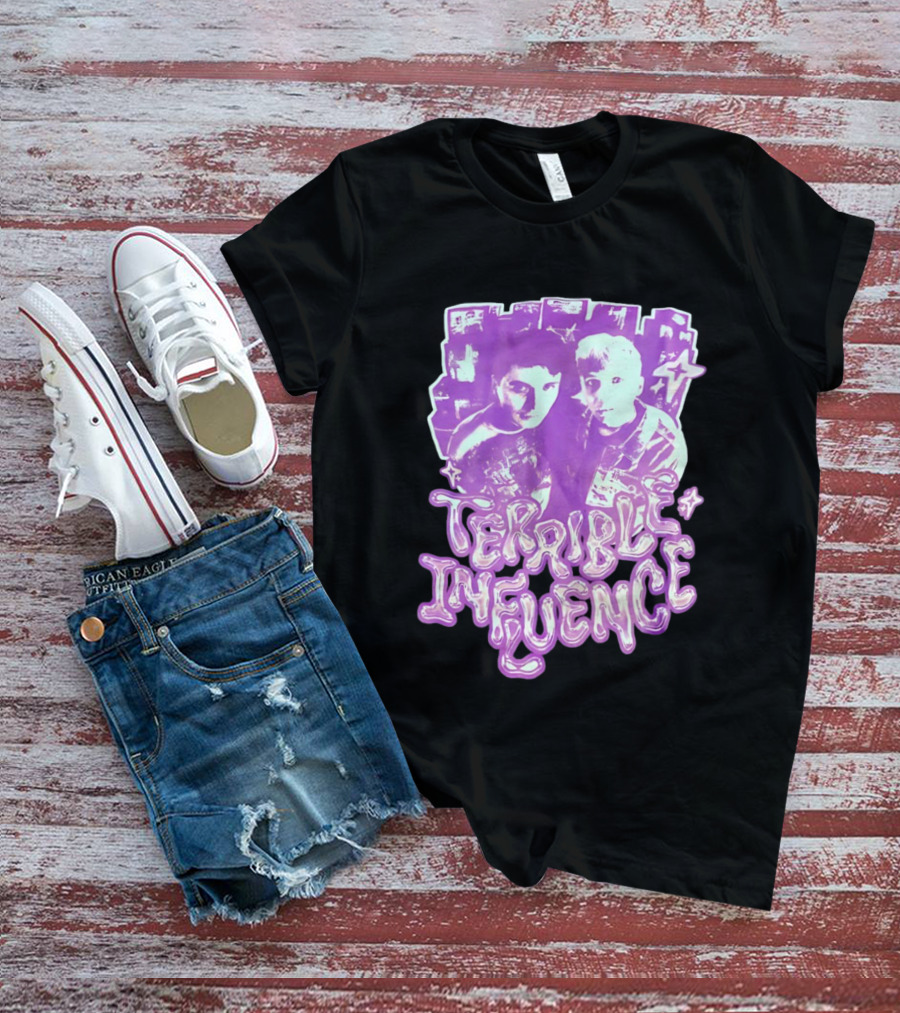 Dan And Phil Terrible Influence Purple Aesthetic T-Shirt