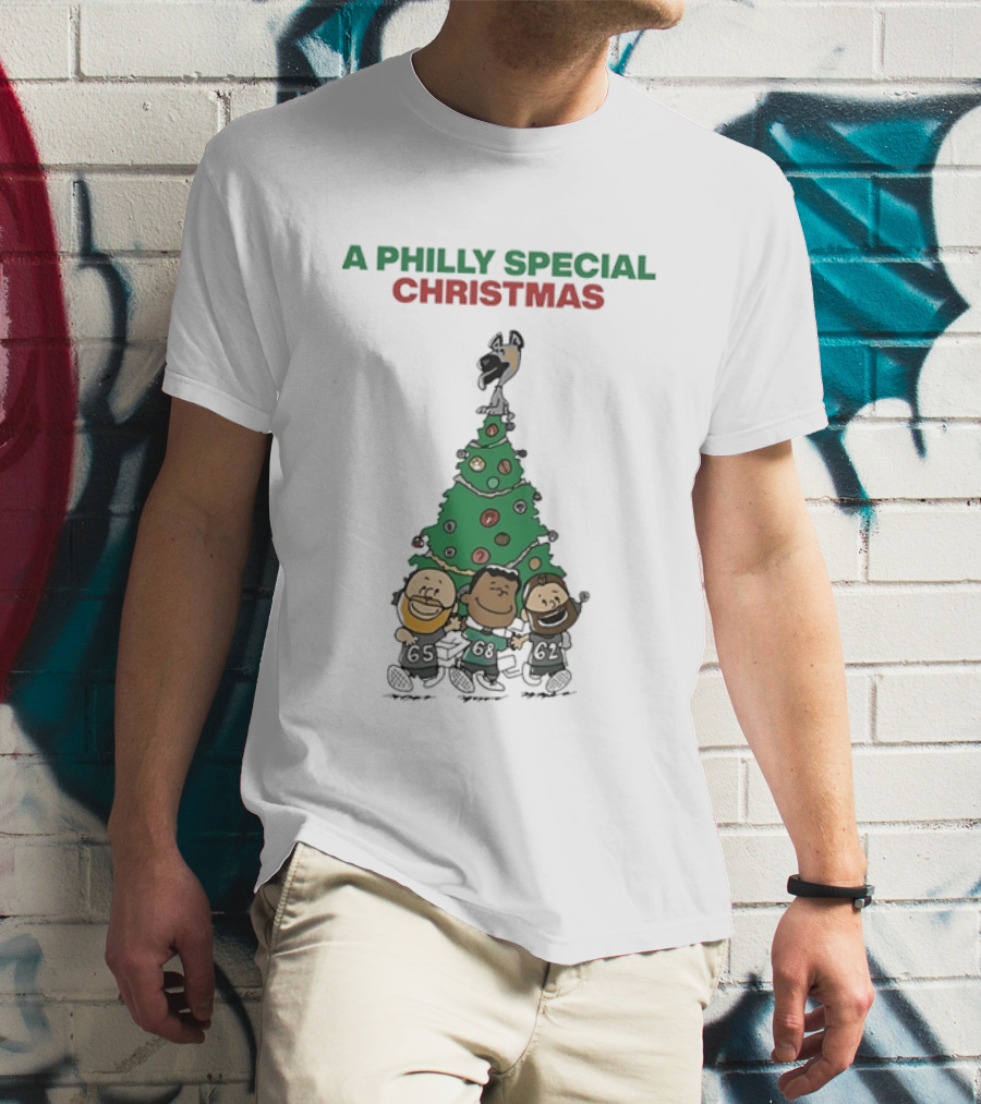 A Philly Special Christmas Philadelphia Eagles Tree T-Shirt