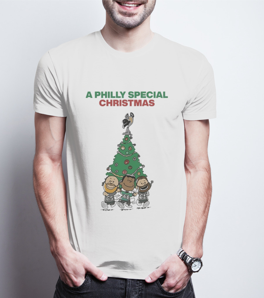 A Philly Special Christmas Philadelphia Eagles Tree T-Shirt
