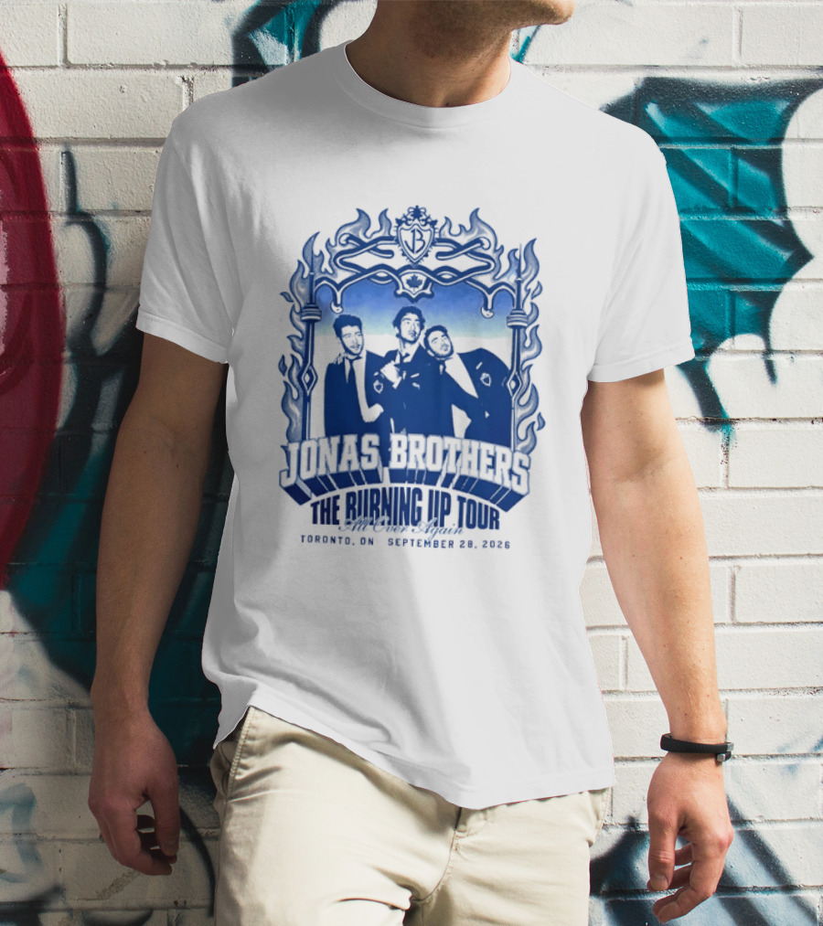 Jonas Brothers The Burning Up Tour All Over Again Toronto September 28 2026 T-Shirt
