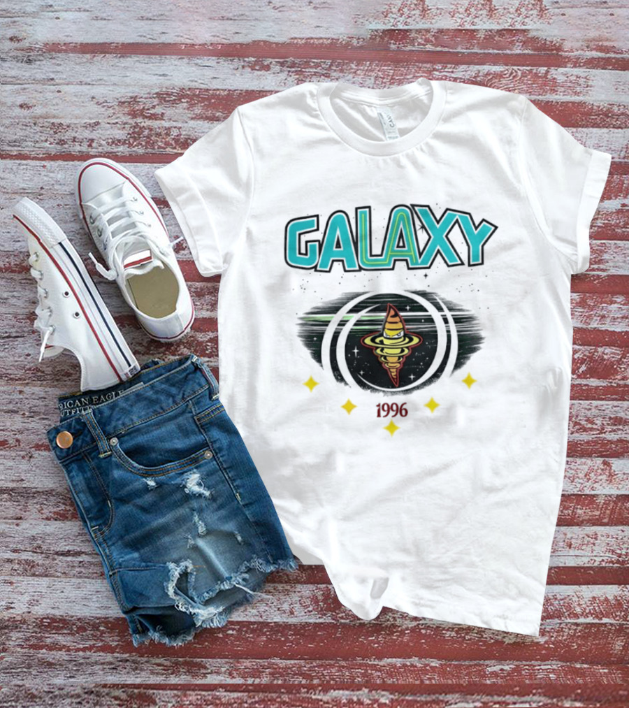 LA Galaxy M&N X Culture Kings Our LA Our Galaxy 1996 Planet Spiral T-Shirt