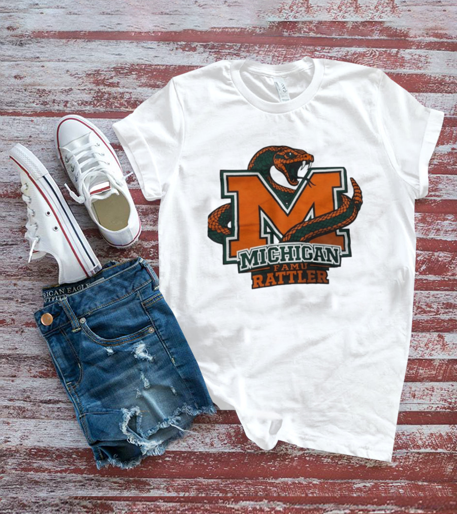 Michigan FAMU Rattler Snake M Rattlers T-Shirt
