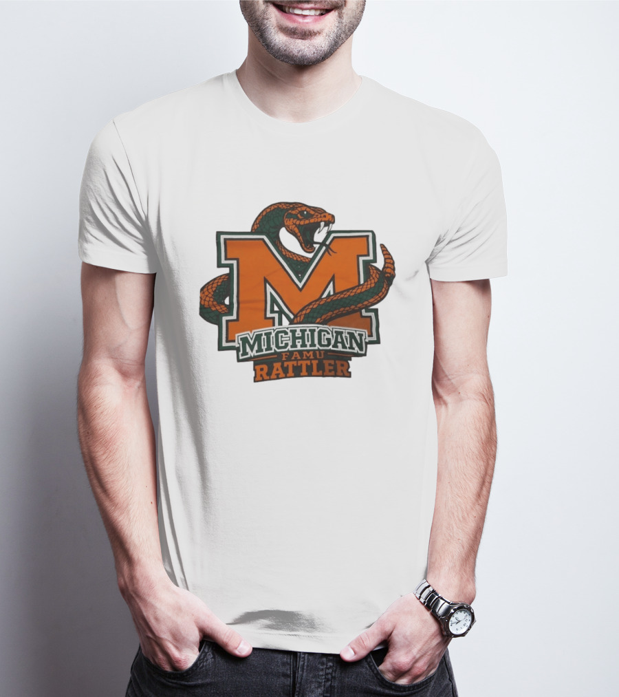 Michigan FAMU Rattler Snake M Rattlers T-Shirt