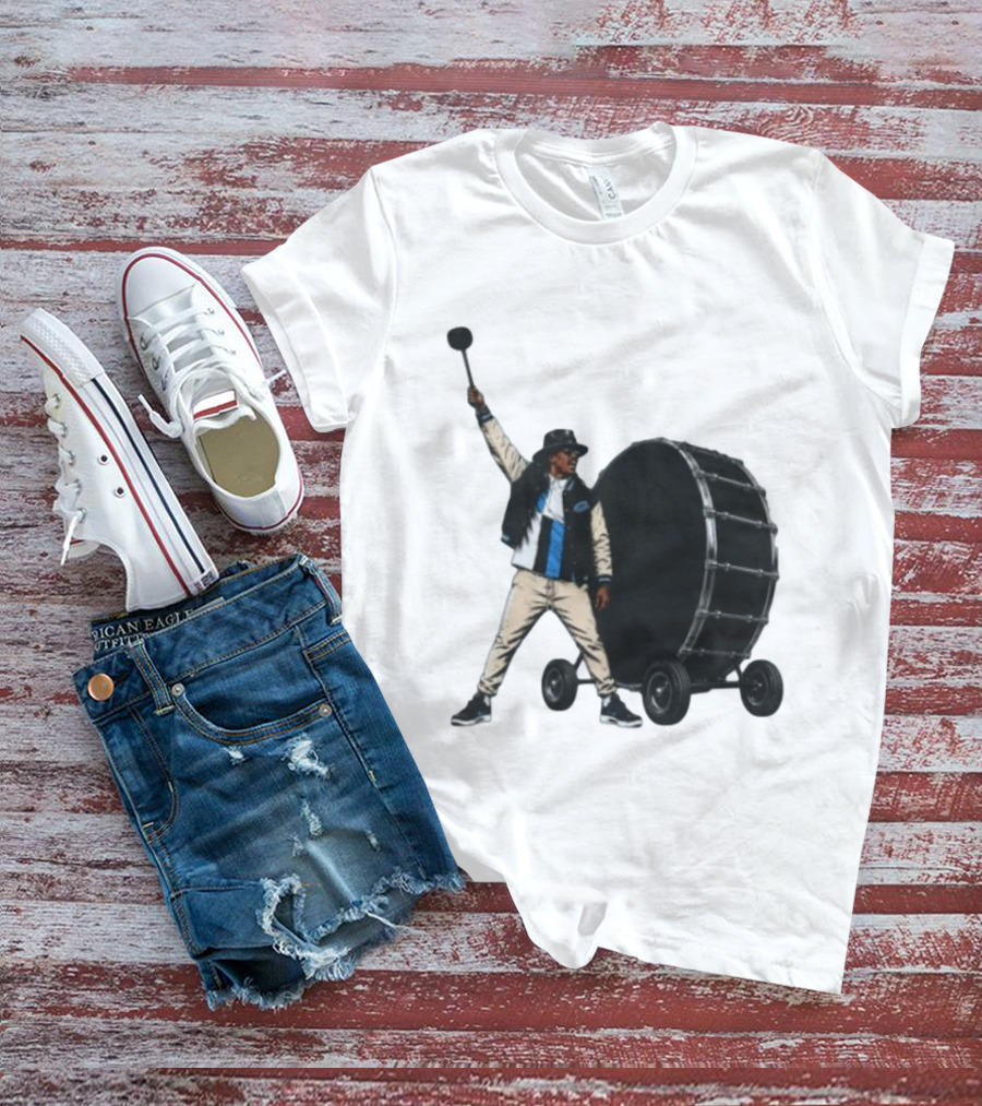 Carolina Panthers Football Culture Supporter With Drum T-Shirt