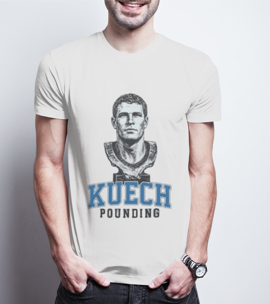 Carolina Panthers Kuech Pounding Hall Of Famer T-Shirt
