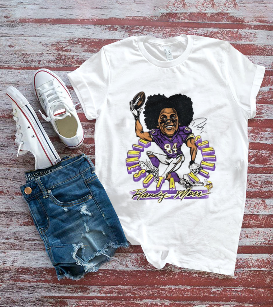Minnesota Vikings Randy Moss Caricature Player 84 T-Shirt
