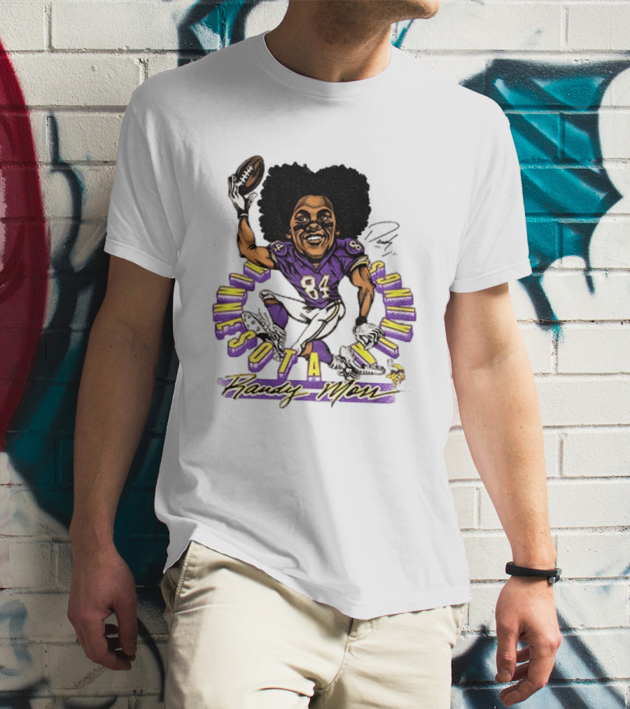 Minnesota Vikings Randy Moss Caricature Player 84 T-Shirt