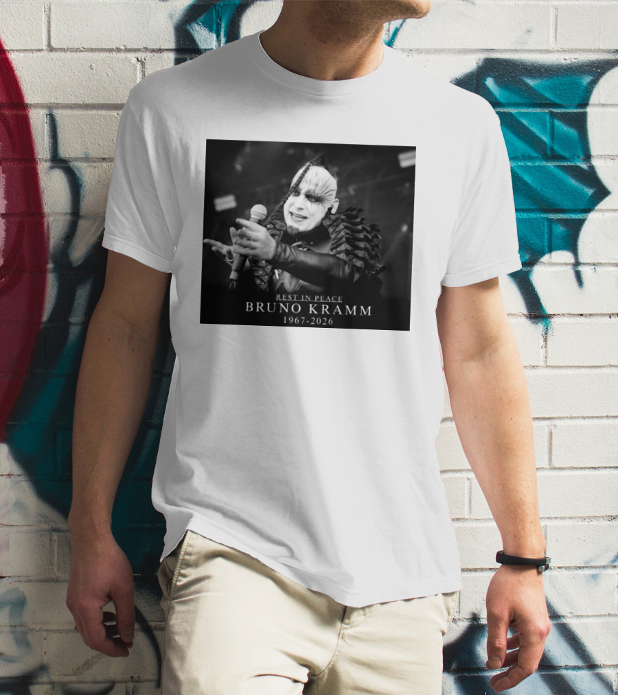 Rest In Peace Bruno Kramm 1967 2026 Musician Tribute Memorial T-Shirt