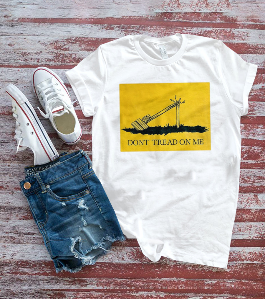 Destroyed Flock Camera Don't Tread On Me T-Shirt