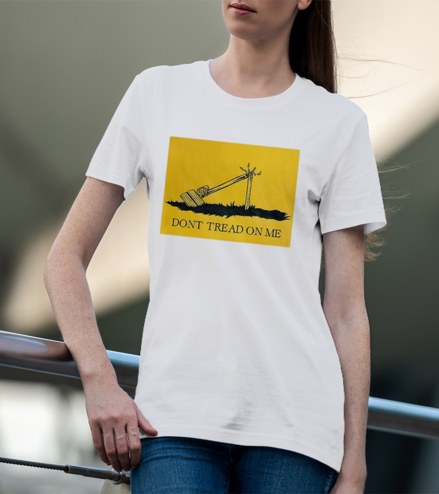 Destroyed Flock Camera Don't Tread On Me T-Shirt