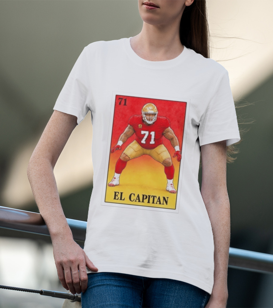 San Francisco 49ers 71 El Capitan Loteria Card NFL Football T-Shirt