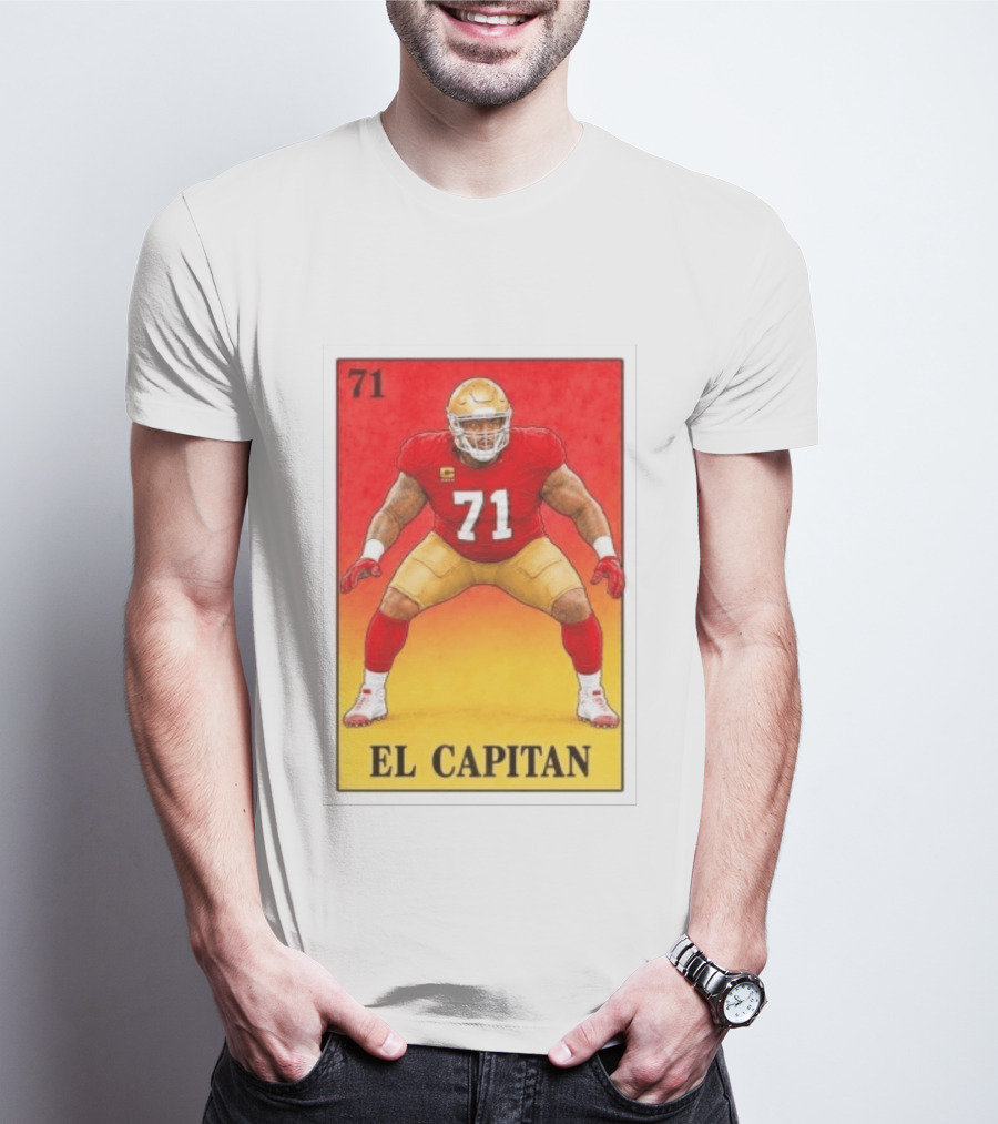 San Francisco 49ers 71 El Capitan Loteria Card NFL Football T-Shirt