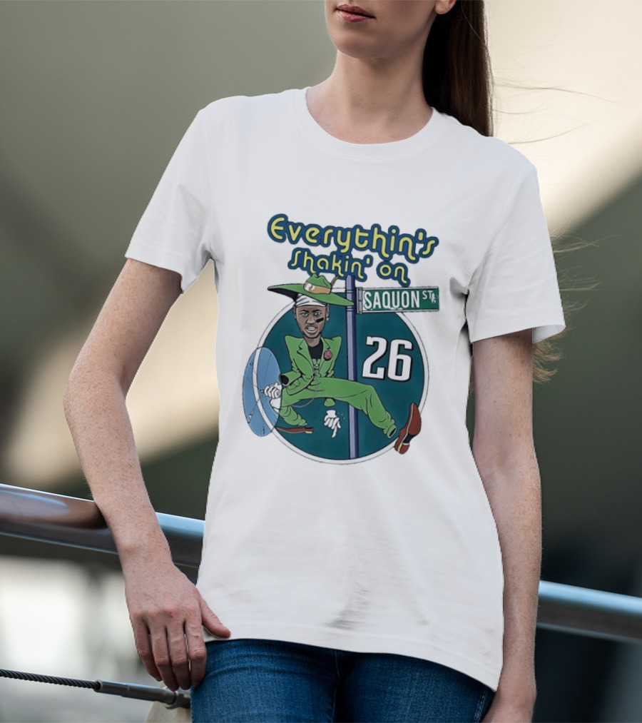 Saquon Barkley Everythin's Shakin' On Saquon St 26 T-Shirt