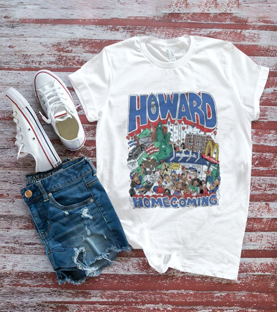 Howard Homecoming 2026 McHoward's Celebration Festivities Crowd Scene T-Shirt