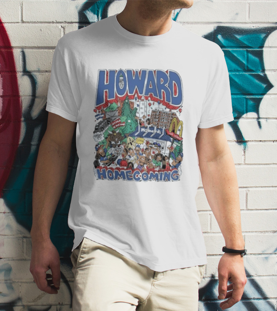 Howard Homecoming 2026 McHoward's Celebration Festivities Crowd Scene T-Shirt