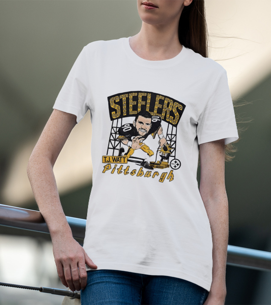 T.J. Watt Pittsburgh Steelers Player Caricature Steelers Pittsburgh T-Shirt