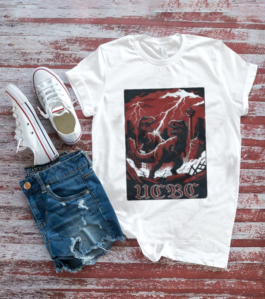 UCalgary UCBC Bhangra Rex Dinosaur City Destruction T-Shirt