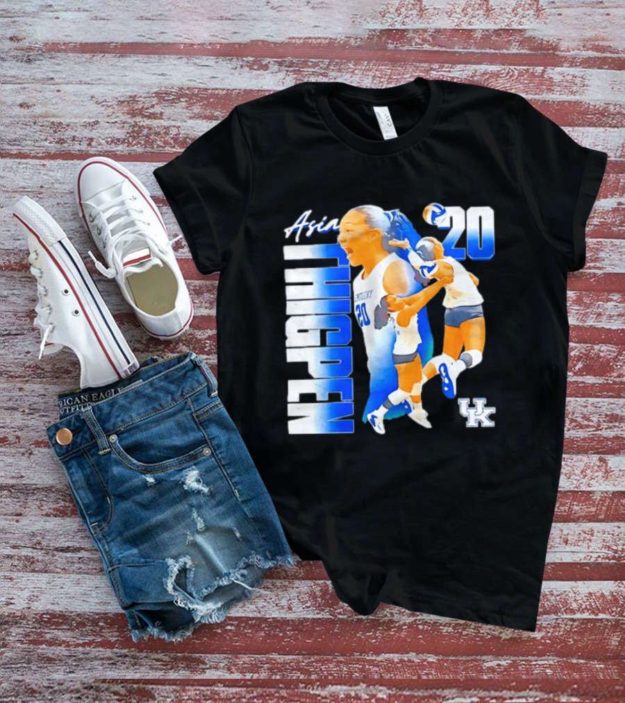 Asia Thigpen Kentucky Volleyball 20 UK Wildcats T-Shirt