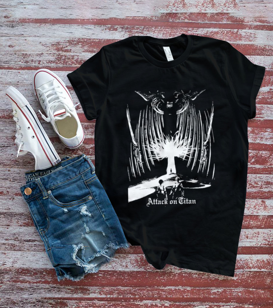 Attack On Titan Paths And Founding Titan Eren Jaeger Yggdrasil Tree T-Shirt