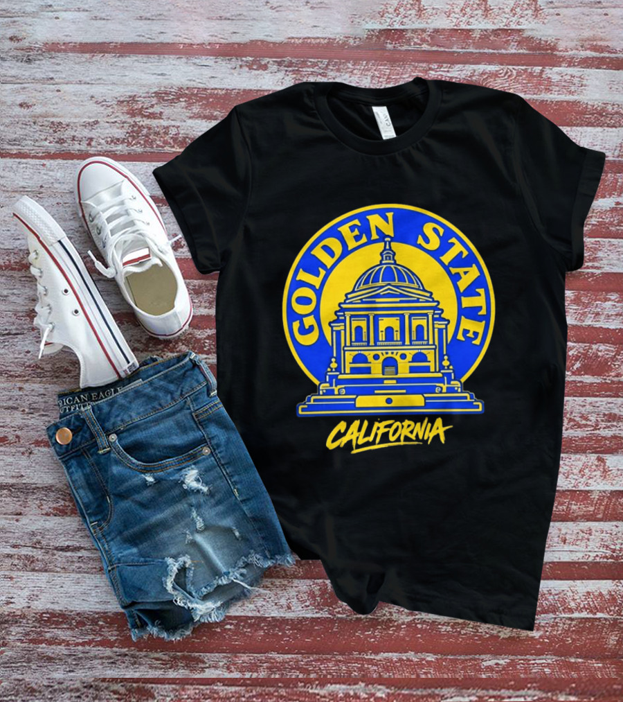 California Golden State Warriors Sportiqe Hometown Gold Blooded Pullover T-Shirt