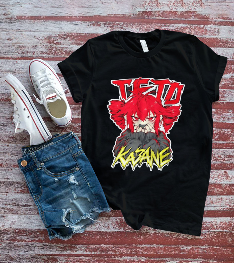 Teto Kasane Vocaloid Anime Manga Character Fan T-Shirt
