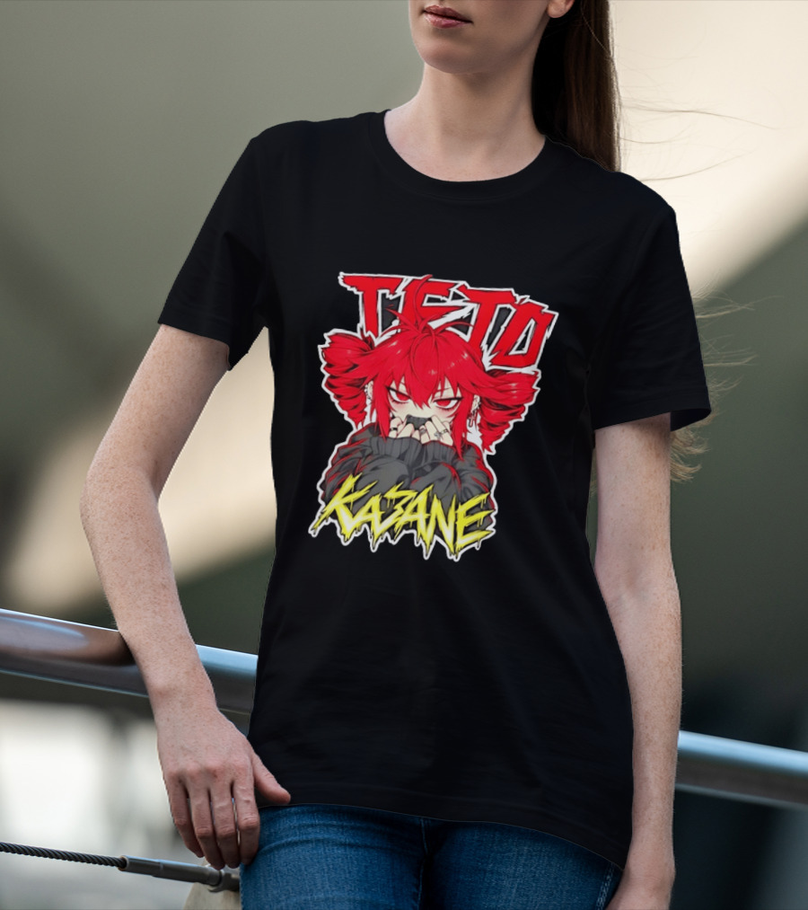 Teto Kasane Vocaloid Anime Manga Character Fan T-Shirt