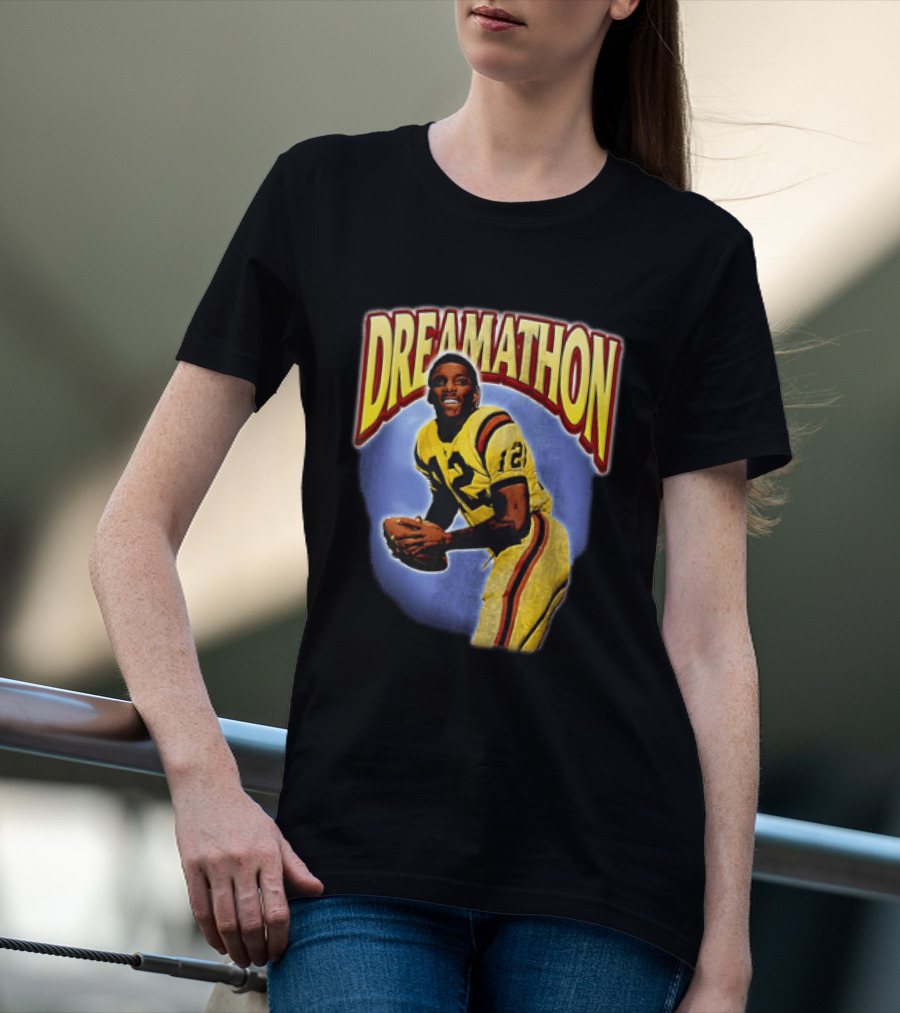 Doug Williams Dreamathon Black Knights 12 Throwing Football T-Shirt