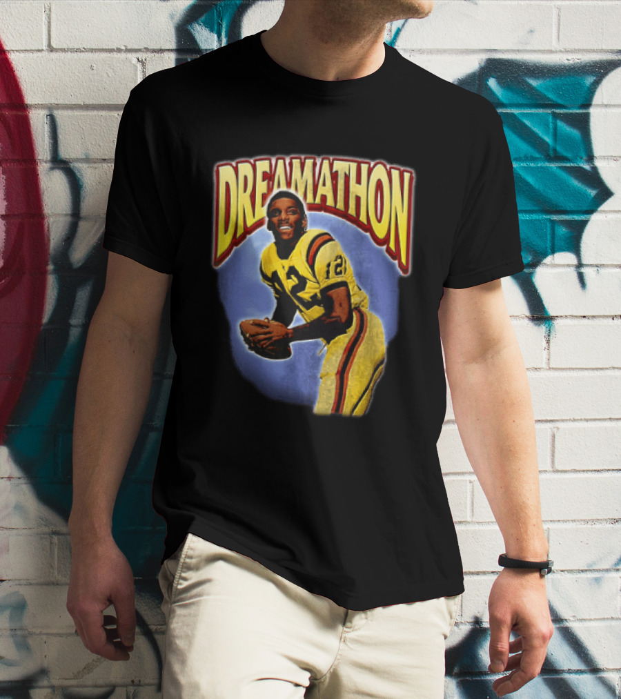Doug Williams Dreamathon Black Knights 12 Throwing Football T-Shirt