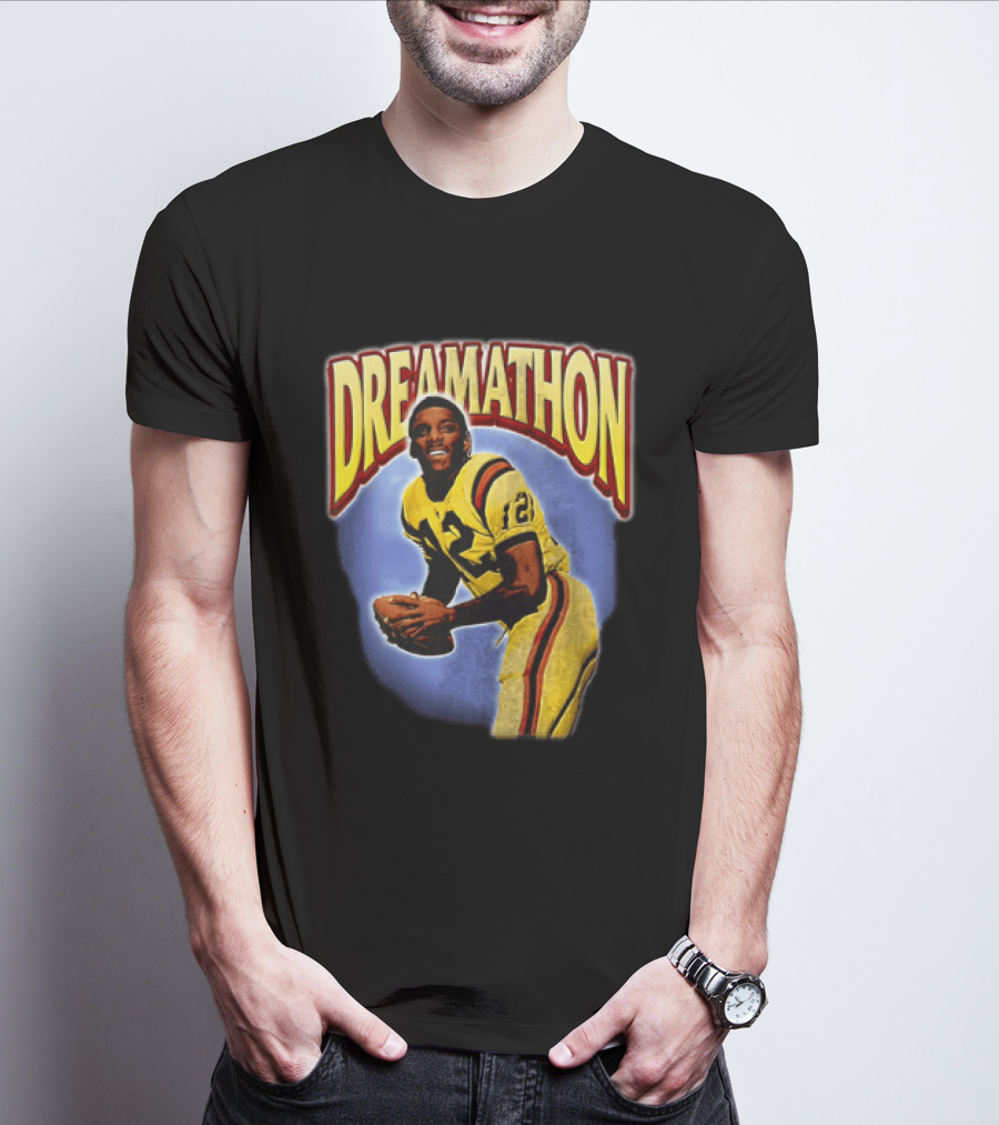 Doug Williams Dreamathon Black Knights 12 Throwing Football T-Shirt