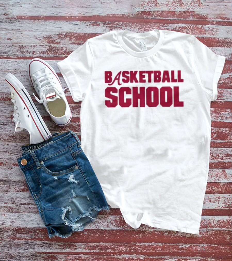 Alabama Crimson Tide Basketball School Basketball School T-Shirt
