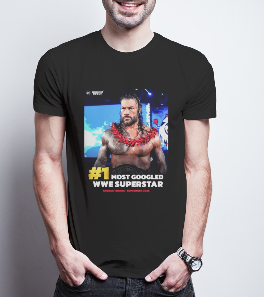 #1 Most Googled WWE Superstar Google Trends September 2026 T-Shirt