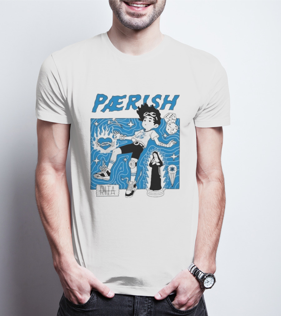 Paerish Escaping The Vapour Clouds Rita Dice Nun Statue T-Shirt