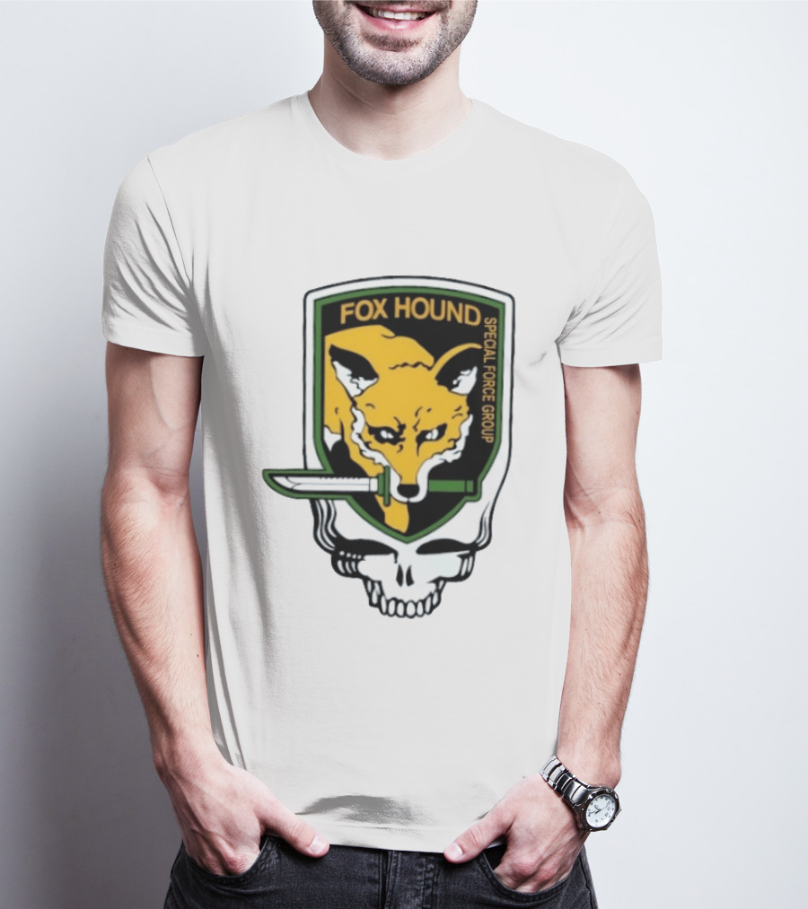 Fox Hound Special Force Group Grateful Dead Steal Your Face Patch T-Shirt