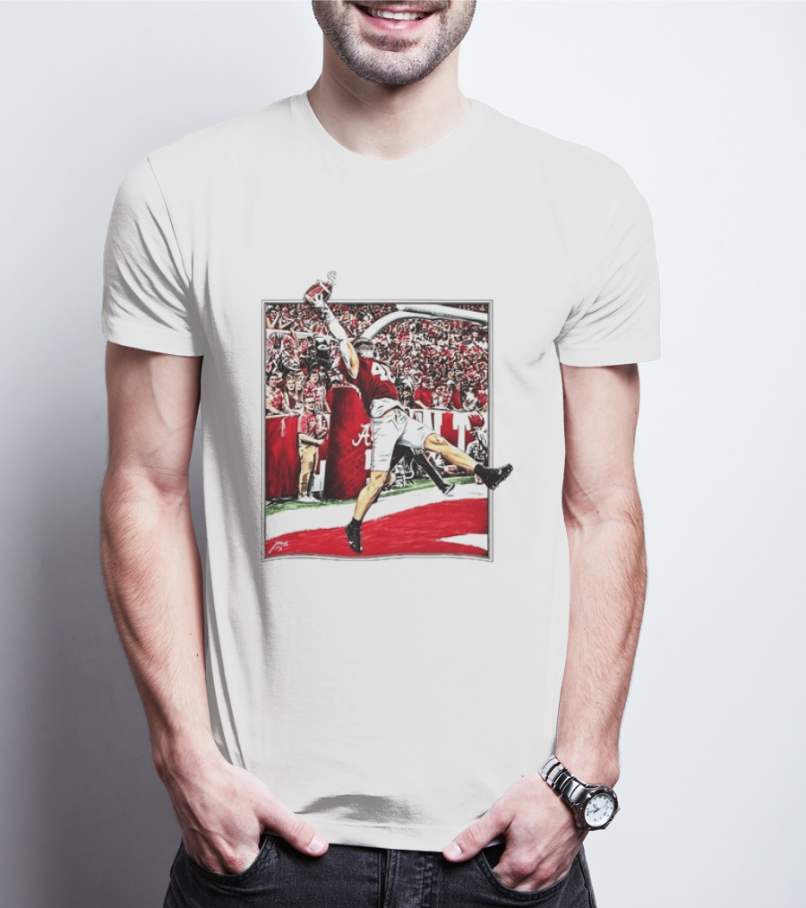 Josh Jacobs Alabama Football Touchdown Celebration T-Shirt